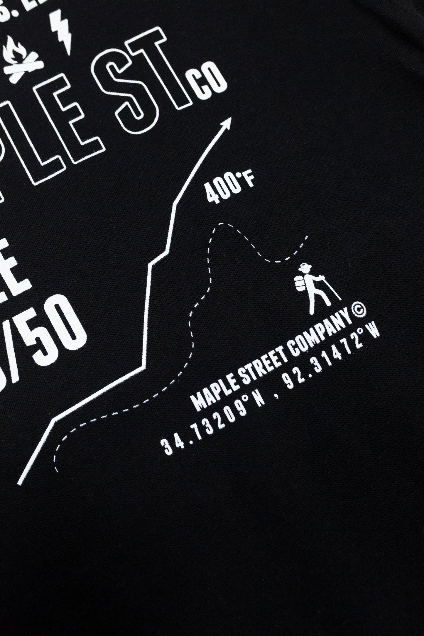 Maple St Hoodie (Black)