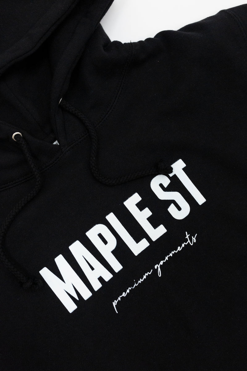 Maple St Hoodie (Black)