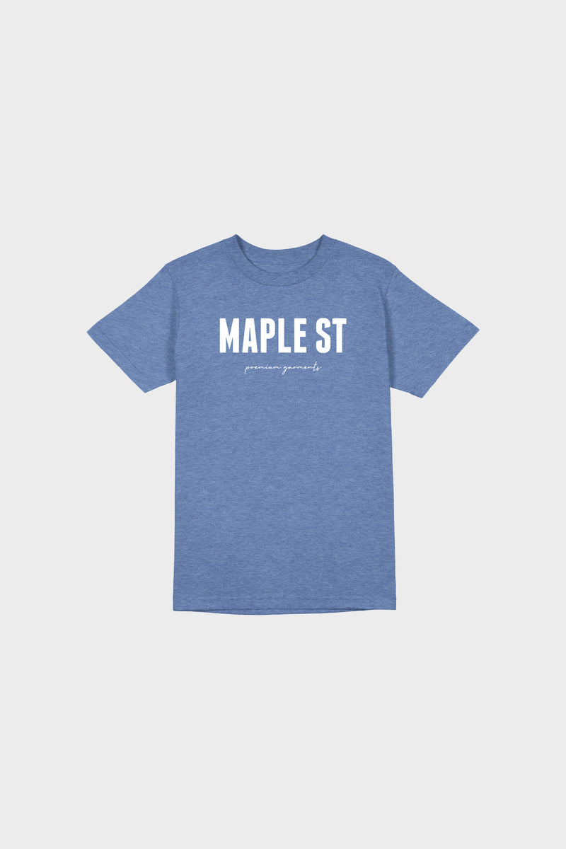 Maple St SS Tee (Denim)