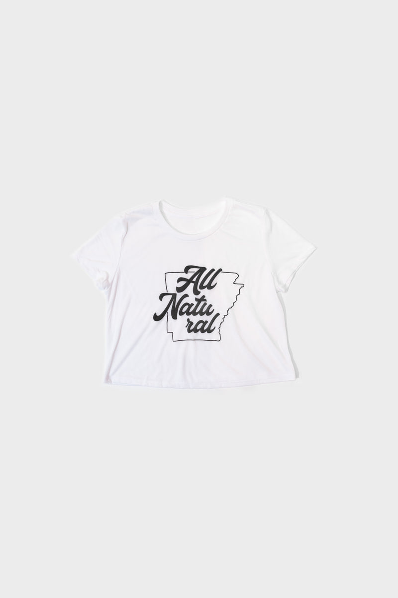 All Natural WMNS Crop Top (White)