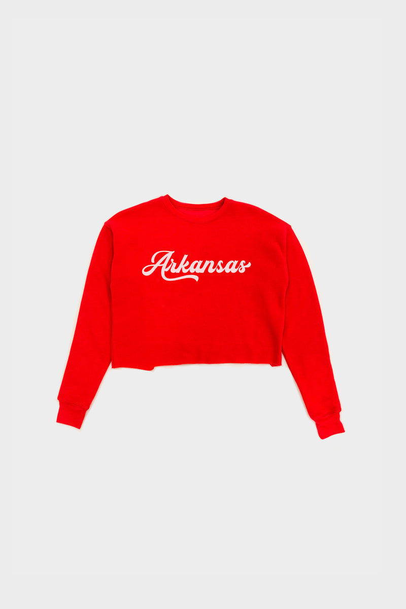 Domicile AR Cropped Sweatshirt (Red)