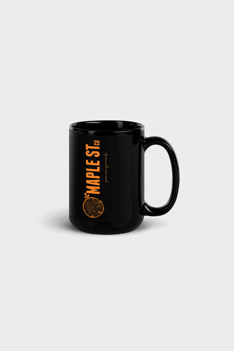 Old Maple Black Glossy Mug (Black)