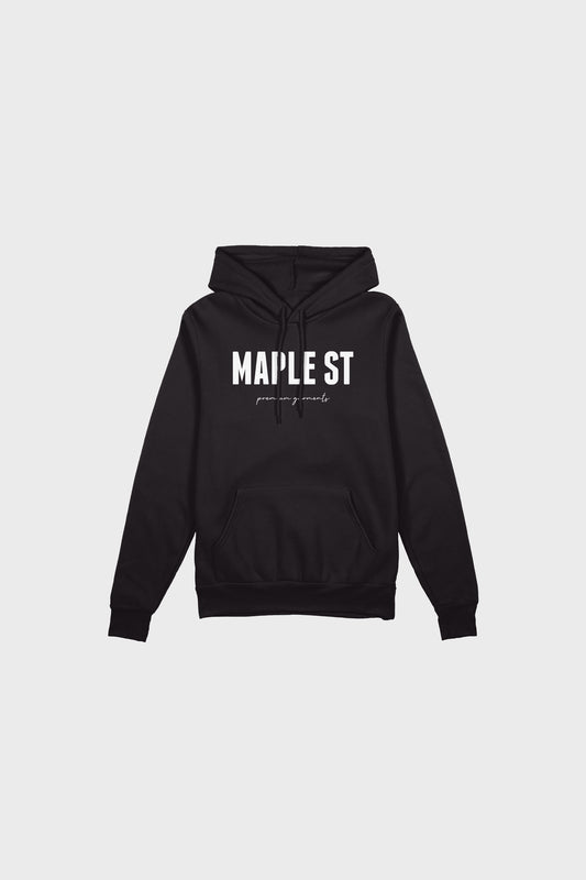 Maple St Hoodie (Black)