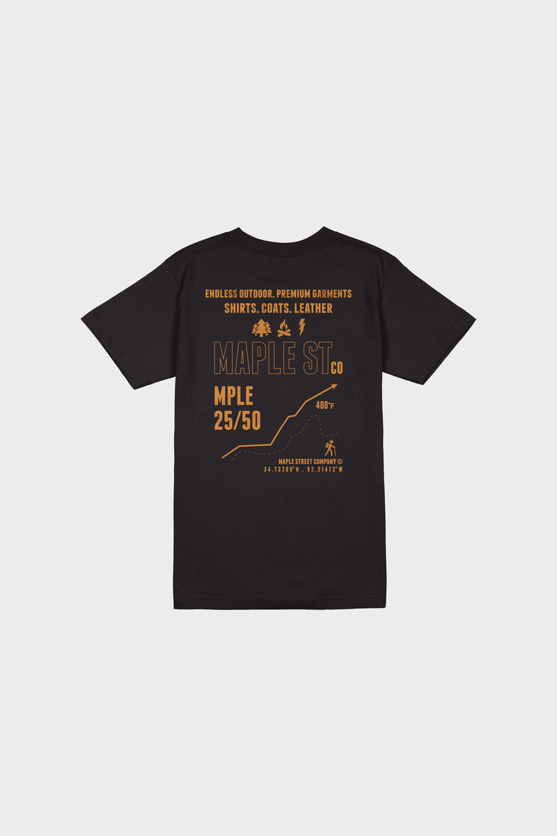 Maple St SS Tee (Black)