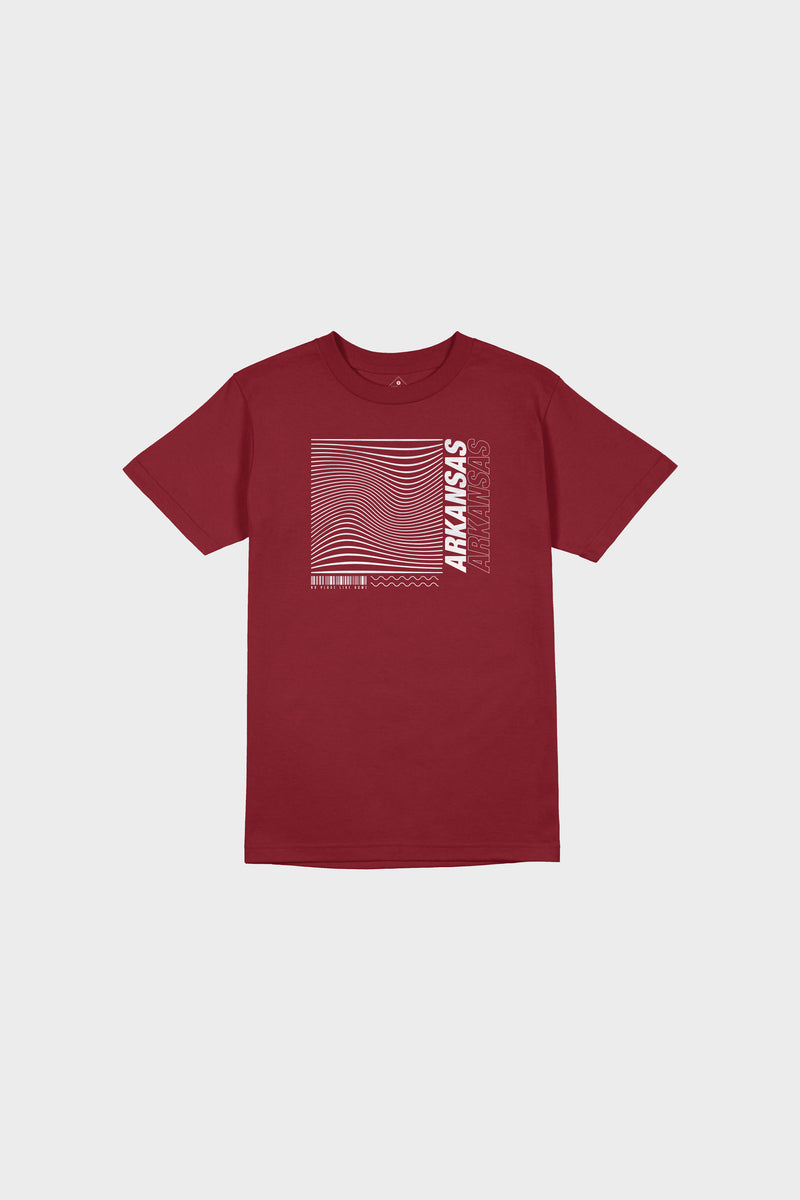 Wave Box SS Tee (Cardinal)