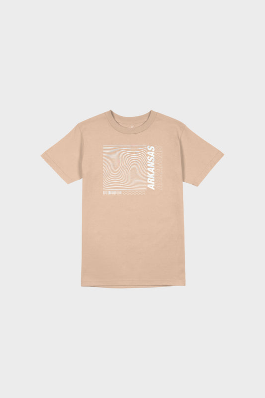 Wave Box SS Tee (Tan)