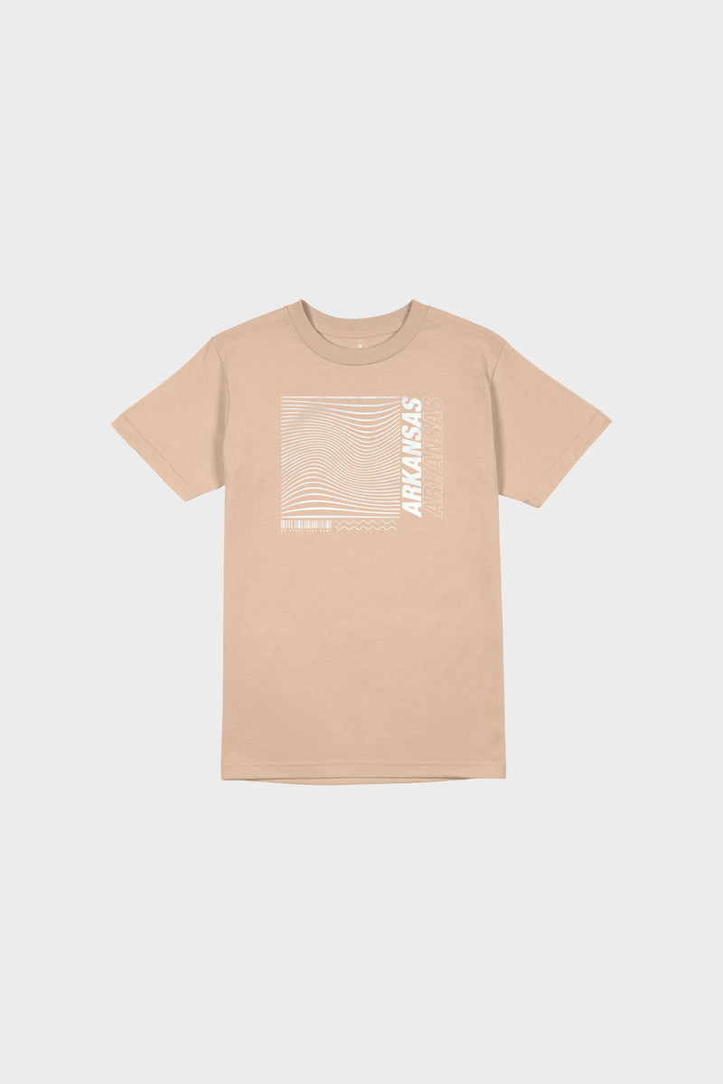 Wave Box SS Tee (Tan)