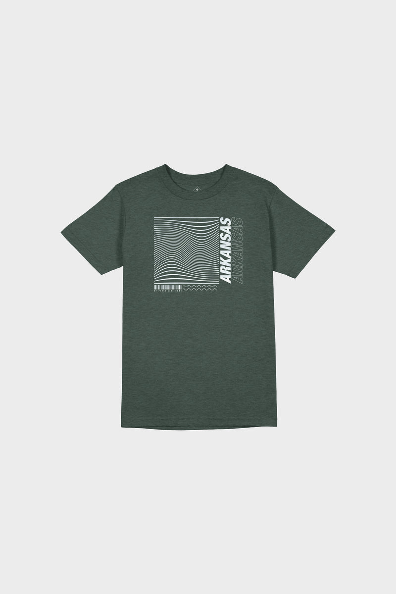 Wave Box SS Tee (Forest)